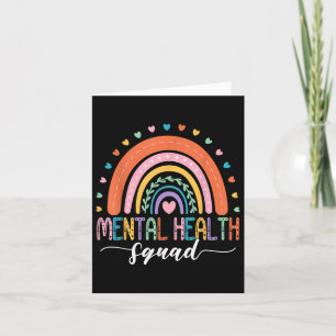 Tarjeta Escuadrón de Salud Mental Boho Enfermedad Cerebral