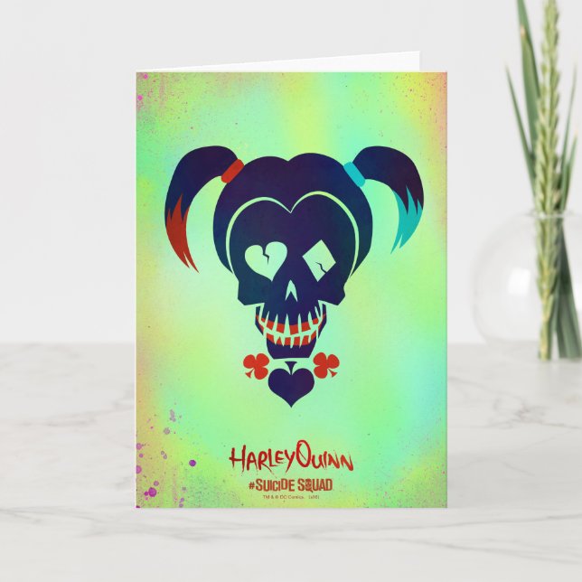 Tarjeta Escuadrón suicida | Icono Harley Quinn (Anverso)
