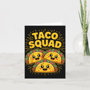 Tarjeta escuadrón taco cinco de mayo