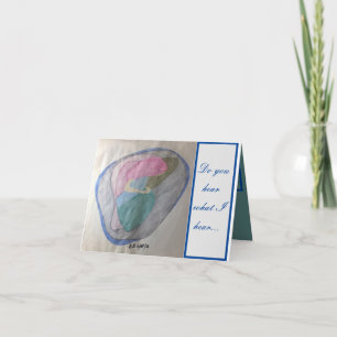 Tarjeta ¿Escuchas lo que oigo? Nos traerá bondad