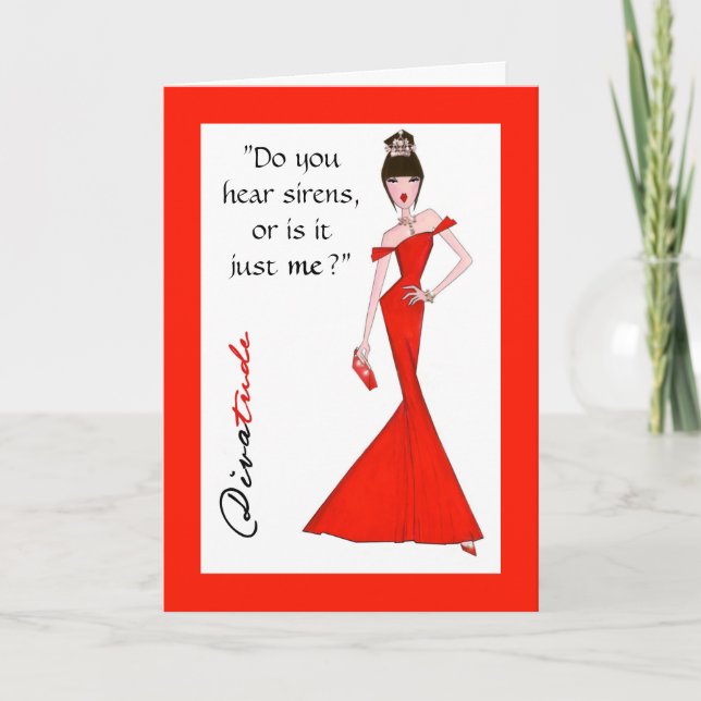 Tarjeta "¿Escuchas Sirenas, O Solo Soy Yo?" (Anverso)
