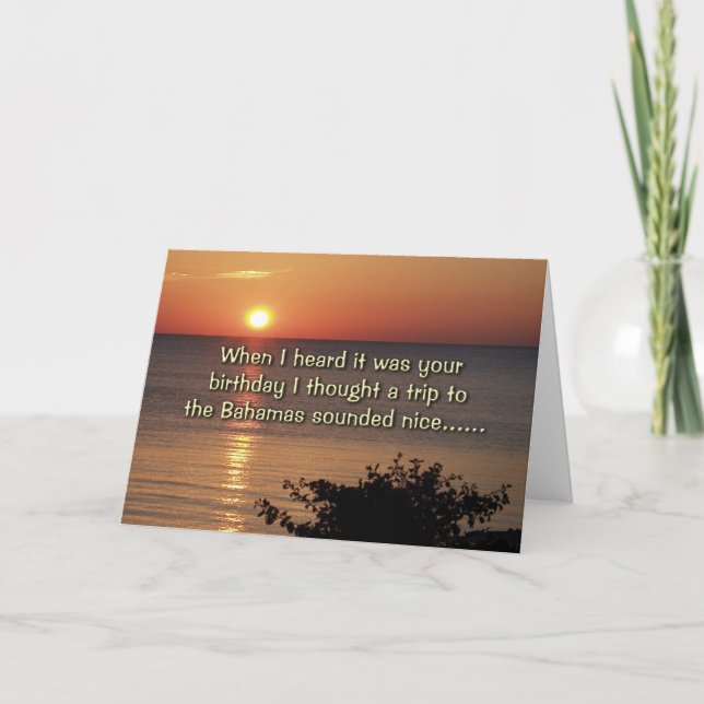 Tarjeta Escuché que era tu cumpleaños (Anverso)