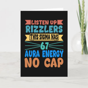 Tarjeta Escuchen Rizzlers Este Sigma Tiene 67 Energía de A