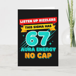 Tarjeta Escuchen Rizzlers Este Sigma Tiene 67 Energía de A