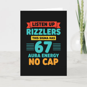 Tarjeta Escuchen Rizzlers Este Sigma Tiene 67 Energía de A