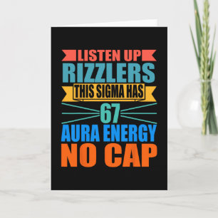 Tarjeta Escuchen Rizzlers Este Sigma Tiene 67 Energía de A