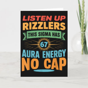 Tarjeta Escuchen Rizzlers Este Sigma Tiene 67 Energía de A