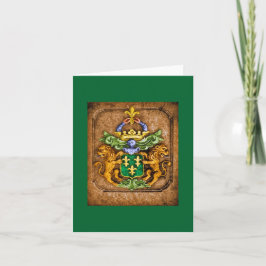 Tarjeta Escudo De Armas De La Familia Van Westervelt
