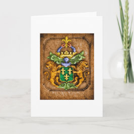 Tarjeta Escudo De Armas De La Familia Van Westervelt