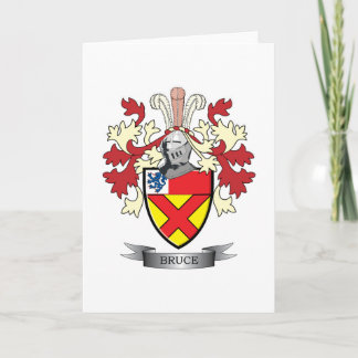 Tarjeta Escudo de armas del escudo de la familia de Bruce