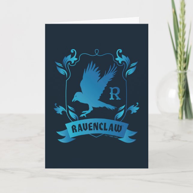 Tarjeta Escudo de la Casa RAVENCLAW™ ornamentado (Anverso)