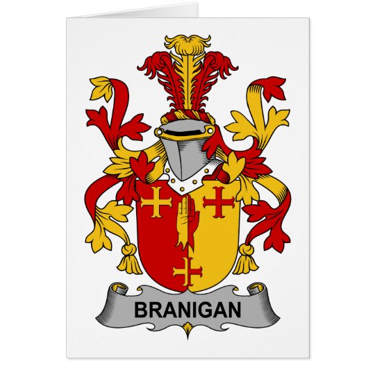 Tarjeta Escudo de la familia de Branigan