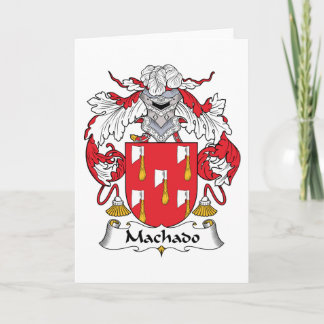 Tarjeta Escudo de la familia de Machado