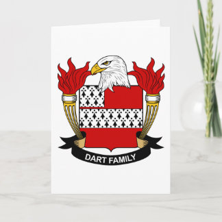 Tarjeta Escudo de la familia del dardo