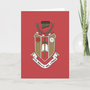 Tarjeta Escudo de la Fraternidad Musical Sigma Alpha Iota