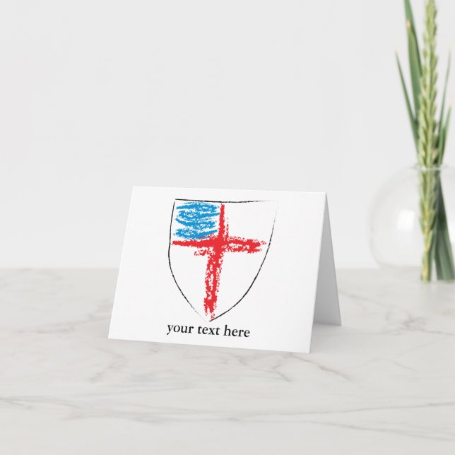 Tarjeta Escudo episcopal Notecard (Anverso)