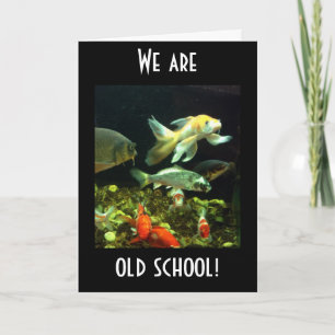 TARJETA ESCUELA ANTIGUA DICE ESTE GRUPO DE HUMOR DE CUMPLE
