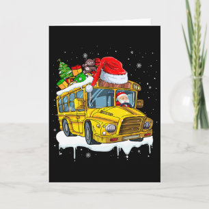 Tarjeta Escuela de Conducción de Santa Autobús Árbol de Na