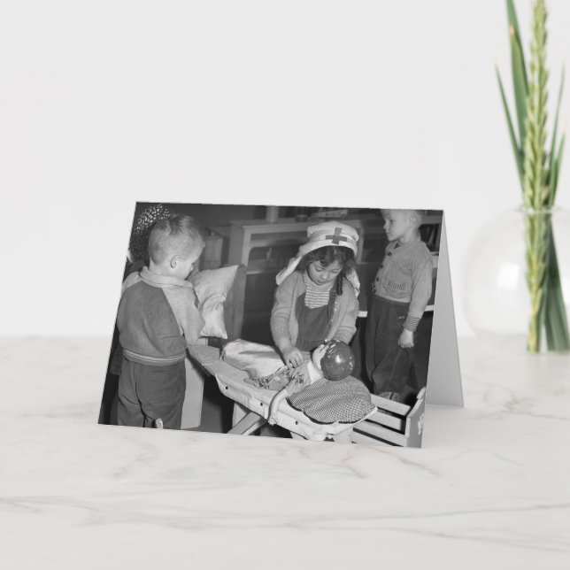 Tarjeta Escuela de enfermería: los años 40 (Anverso)