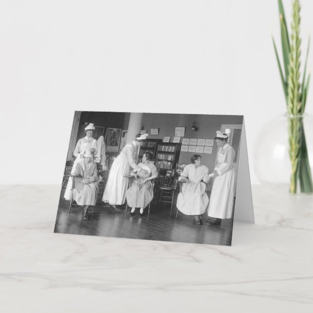 Tarjeta Escuela de enfermería, principios del siglo XX (Anverso)