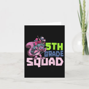Tarjeta Escuela de Maestros de quinto grado del Escuadrón 
