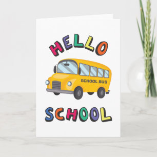 Tarjeta Escuela de saludos