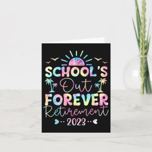 Tarjeta Escuela de tinte de tintes para profesores de reti