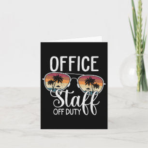 Tarjeta Escuela de vacaciones de verano Personal de oficin