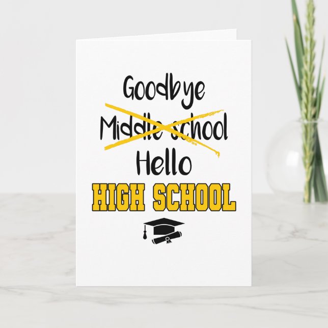 Tarjeta Escuela Secundaria Diploma de Educación Media (Anverso)