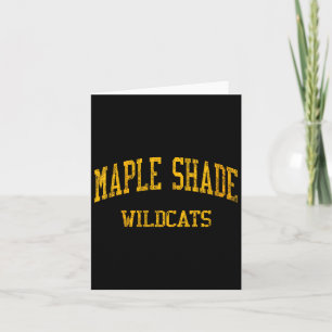 Tarjeta Escuela Secundaria Femenina Maple Shade Hs Maple S