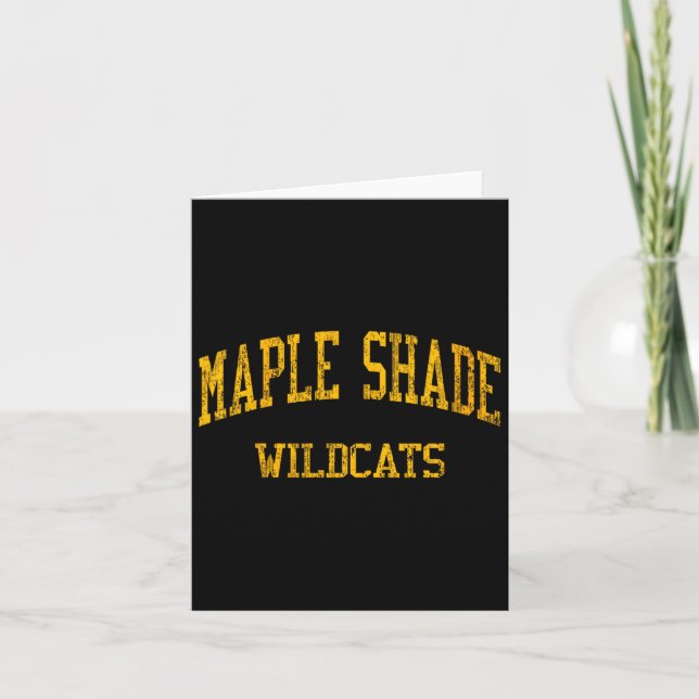 Tarjeta Escuela Secundaria Femenina Maple Shade Hs Maple S (Anverso)