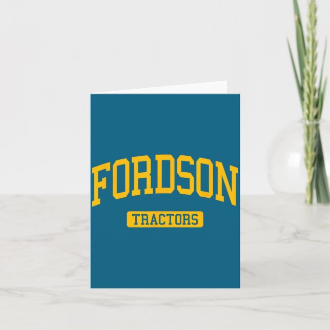 Tarjeta Escuela secundaria Fordson hs dearborn mi deportes (Anverso)
