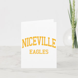 Tarjeta Escuela Secundaria Niceville Deportes Retro