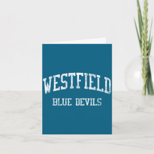 Tarjeta escuela secundaria westfield westfield nj vintage