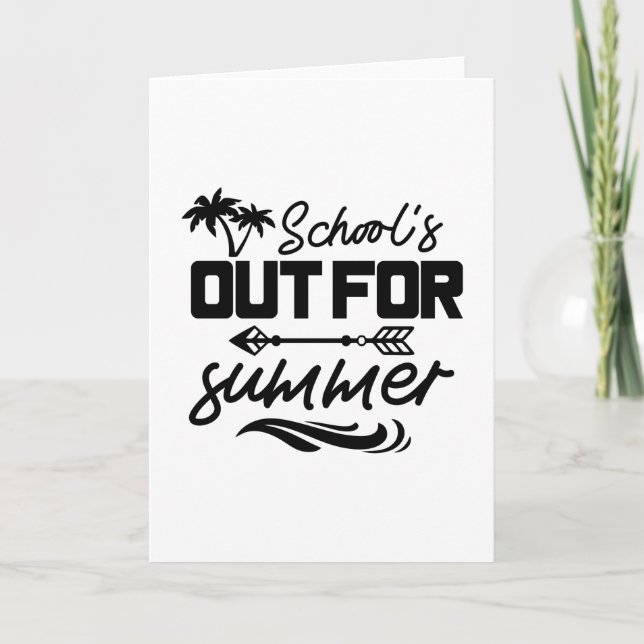 TARJETA ESCUELAS FUERA EN VERANO (Anverso)