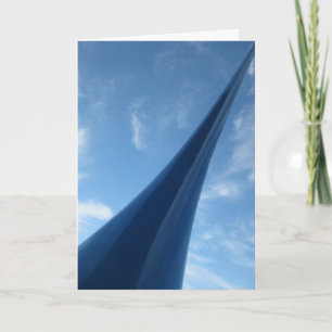 Tarjeta Escultura azul moderna