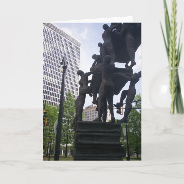 Tarjeta Escultura de Atlanta (Anverso)