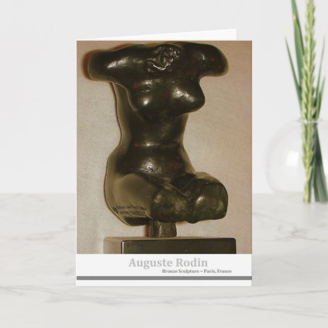 Tarjeta Escultura de Auguste Rodin (Anverso)
