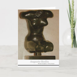 Tarjeta Escultura de Auguste Rodin