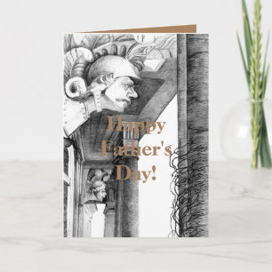 Tarjeta Escultura del castillo Arte de lápiz