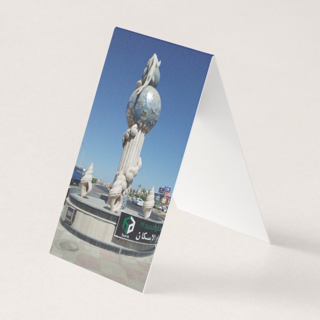 Tarjeta Escultura para los habitantes marinos (Anverso)