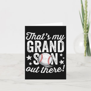 Tarjeta Ese 39 es mi nieto fuera, abuela de béisbol