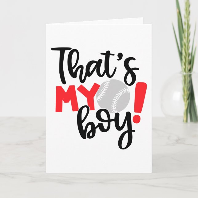 Tarjeta Ese es mi chico (Anverso)