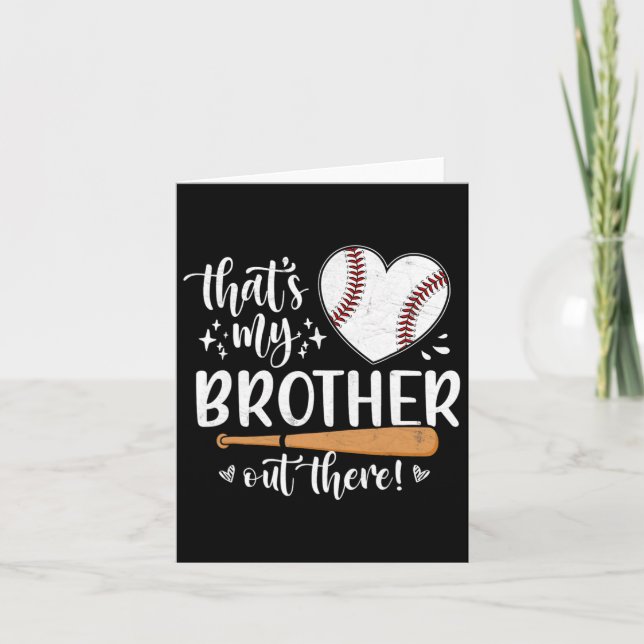Tarjeta Ése es mi hermano de béisbol 1 (Anverso)