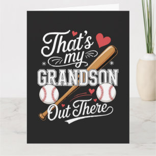 Tarjeta Ese es mi nieto ahí fuera Béisbol