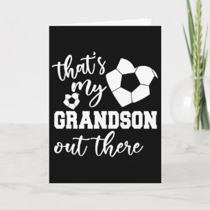 Tarjeta Ese es mi nieto ahí fuera Fútbol Abuela Madre