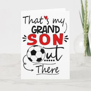Tarjeta Ese es mi nieto ahí fuera Fútbol para la abuela