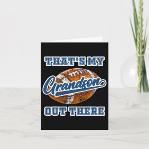 Tarjeta Ese es mi nieto ahí fuera Grito de fútbol Abuelo