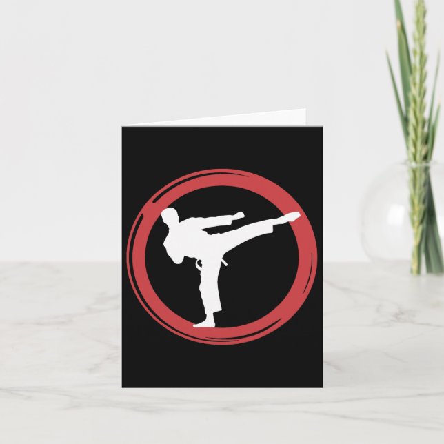 Tarjeta Esencia de artes marciales de Karate (Anverso)