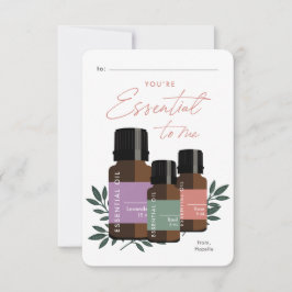 Tarjeta Esencial para mí Día de San Valentín en el salón d